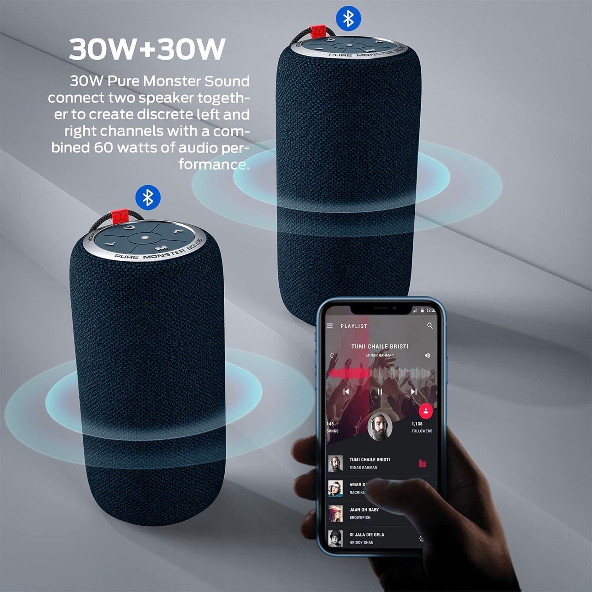 Amazon.com: Monster S310 Bluetooth Speaker, Portable Bluetooth